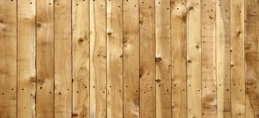 Wood fence panel
